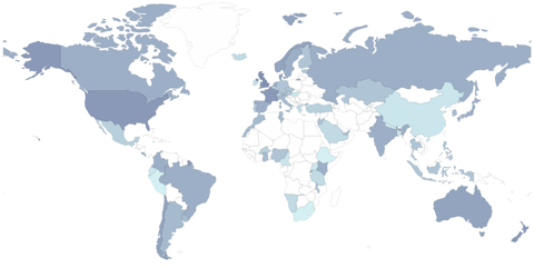 Figure 1: Heatmap of scores for expert survey question: